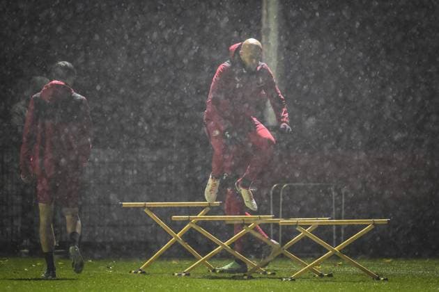 ROTTERDAM - Gernot Trauner of Feyenoord during the MD-1 training session prior to the UEFA Champions League match against Atletico Madrid at training complex 1908 on November 27, 2023 in Rotterdam, Netherlands. ANP OLAF KRAAK UEFA Champions League 2023 24 2023 2024 xVIxANPxSportx xxANPxIVx 484885539 originalFilename: 484885539.jpg