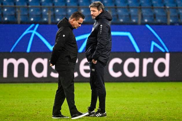 Media activities R Antwerp FC - Champions League 27 11 2023 HAMBURG, GERMANY - NOVEMBER 27 : Marc van Bommel and Marc Overmars pictured during a training session prior to the UEFA Champions League match between FC Shaktar Donetsk and Royal Antwerp FC on November 27, 2023 in Hamburg, Germany, 27 11 2023 Hamburg Germany  Copyright: xPeterxDexVoechtx