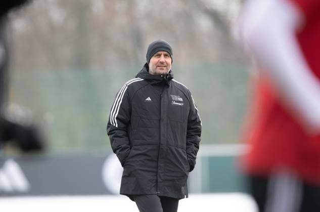Football, Men, Season 2023 2024, Champions League, Training of 1 FC Union Berlin at Stadion An der Alten Försterei the day before the match against SC Braga, Coach Nenad Bjelica 1 FC Union Berlin , 28 10 2023, Copyright: xSebastianxRäppold MatthiasxKochx