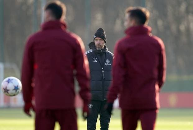 Football, CL, Manchester United training