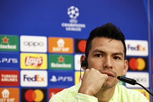 SEVILLE - Hirving Lozano of PSV Eindhoven during the MD-1 training session ahead of the UEFA Champions League Group B match against Sevilla FC at the Estadio Ramon Sanchez-Pizjuan on November 28, 2023 in Seville, Spain. ANP MAURICE VAN STEEN UEFA Champions League 2023 24 2023 2024 xVIxANPxSportx xxANPxIVx 484952351 originalFilename: 484952351.jpg