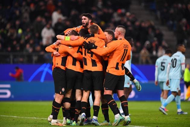 HAMBURG, GERMANY - 28 NOVEMBER, 2023: The UEFA Champions League match between FC Shakhtar Donetsk vs Royal Antwerpen FC at Volksparkstadion  Copyright: xVItaliixKliuievx