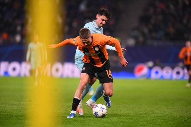 HAMBURG, GERMANY - 28 NOVEMBER, 2023: The UEFA Champions League match between FC Shakhtar Donetsk vs Royal Antwerpen FC at Volksparkstadion  Copyright: xVItaliixKliuievx