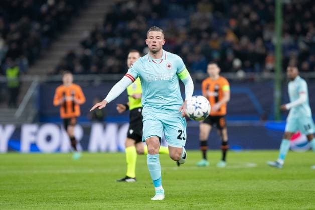 UEFA Champions League Shakhtar Royal Antwerp 28 11 2023 Toby Alderweireld Royal Antwerp, 23 UEFA Champions League Shakhtar Royal Antwerp Hamburg, Volksparkstadion, 28 11 2023 Copyright: xBEAUTIFULxSPORTS Buriakovx
