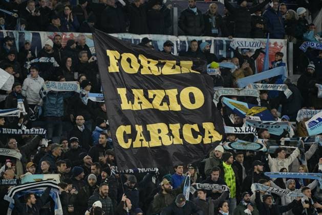 UEFA Champions League football match - SS Lazio vs Celtic FC SS Lazio supporters during the UEFA Champions League 2023-2024 football match between SS Lazio and Celtic FC at the Olympic Stadium in Rome on November 28, 2023. Rome Italy  Copyright: xIPAxSport ABACAx