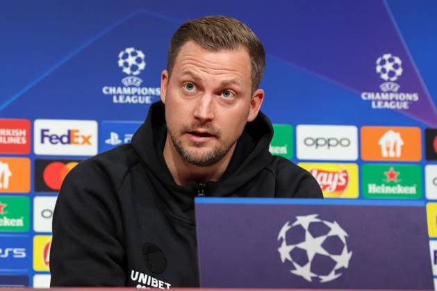 Jacob Neestrup FC Copenhagen, Head Coach , International Press Conference FC Copenhagen, Football, UEFA Champions League, Preliminary Round, Matchday 5, Season 23 24, 28 11 2023, FC Kobenhavn International Press Conference FC Copenhagen, Football, UEFA Champions League, Preliminary Round, Matchday 5, Season 23 24, 28 11 2023 Muenchen Copyright: xEibner-Pressefoto JennixMaulx EP_JML
