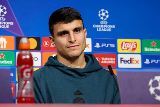 Mohamed Elyounoussi FC Copenhagen, 10 , International Press Conference FC Copenhagen, Football, UEFA Champions League, Preliminary Round, Matchday 5, Season 23 24, 28 11 2023, FC Kobenhavn International Press Conference FC Copenhagen, Football, UEFA Champions League, Preliminary Round, Matchday 5, Season 23 24, 28 11 2023 Muenchen Copyright: xEibner-Pressefoto JennixMaulx EP_JML