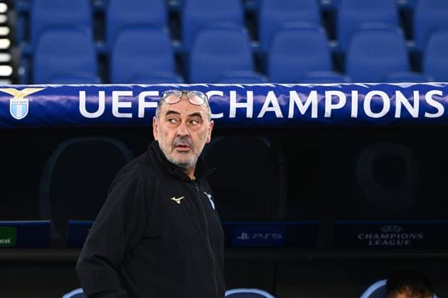 Maurizio Sarri Head Coach of SS Lazio looks on during the Uefa Champions League match between SS Lazio and Celtic FC at Stadio Olimpico Rome Italy on 28 November 2023. Photo Nicola Ianuale Rome Stadio Olimpico Rome Italy Copyright: xNicolaxIanualex SP24-763-002