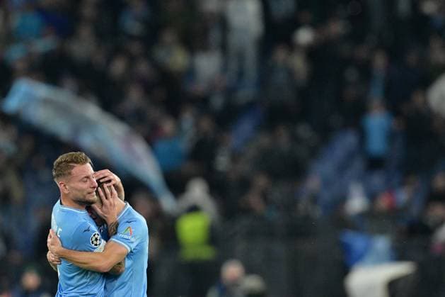 Sport Bilder des Tages Foto Alfredo Falcone LaPresse 28 Novembre 2023 - Roma, Italia - calcio - Lazio vs Celtic - Uefa Champions League 2023-2024 Girone E - Stadio Olimpico di Roma. Nella foto:esultanza Ciro Immobile (17 SS Lazio) Foto Alfredo Falcone LaPresse November 28, 2023 Rome, Italy - sport, soccer - Lazio vs Celtic - Uefa Champions League 2023-2024 Group E - Olimpic Stadium & xee;n Rome. In the pic: Ciro Immobile (17 SS Lazio) celebrates  Copyright: xAlfredoxFalcone LaPressex