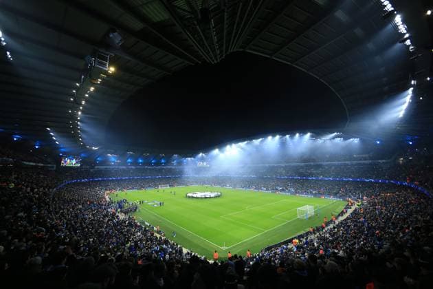 Manchester City gegen RB Leipzig 28. November 2023 UEFA Champions League Gruppe G Manchester City gegen RB Leipzig Gesamtansicht des Etihad-Stadions Foto Simon Stacpoole Offside Manchester UK  Copyright: xSimonxStacpoolexOffside