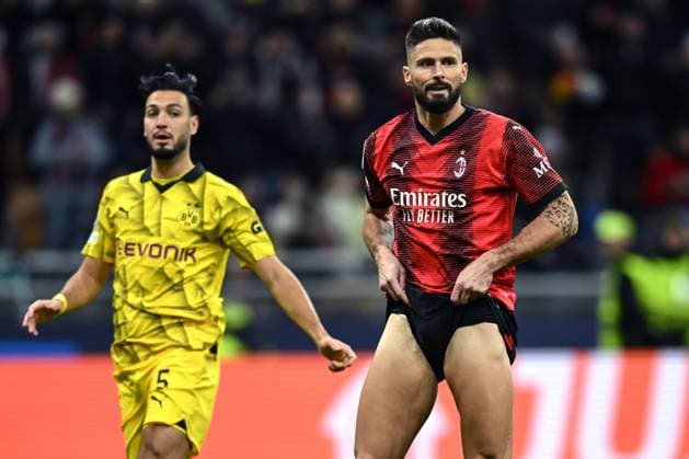 Sport Bilder des Tages Db Milano 28 11 2023 - Champions League Milan-Borussia Dortmund foto Daniele Buffa Image nella foto: Olivier Giroud 