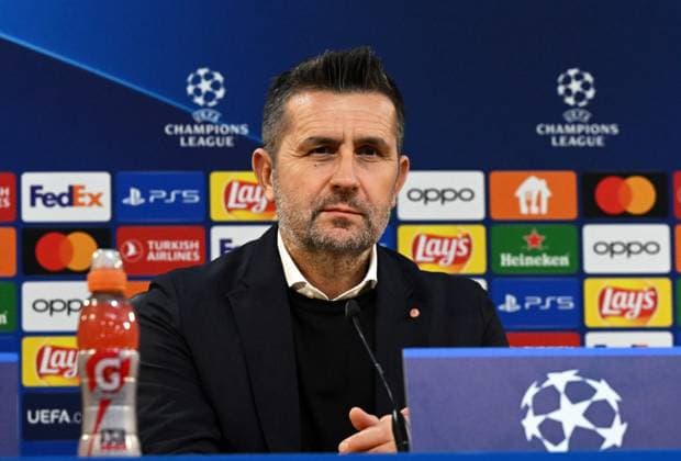 Football, Men, Season 2023 2024, UEFA Champions League Group C, Matchday 5 , SC Sporting Braga 1 FC Union Berlin, Press conference of 1 FC Union the day before the match, Coach Nenad Bjelica 1 FC Union Berlin , 28 11 2023, Copyright: xMatthiasxKochx