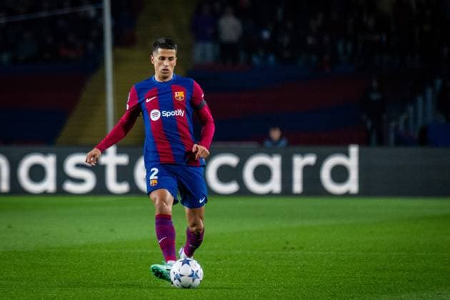 November 28, 2023, BARCELONA, BARCELONA, SPAIN: Joao Cancelo of FC Barcelona, Barca in action during the UEFA Champions League, Group H, football match played between FC Barcelona and FC Porto at Olympic de Montjuic stadium on November 28, 2023, in Barcelona, Spain. BARCELONA SPAIN - ZUMAa181 20231128_zaa_a181_086 Copyright: xMarcxGrauperaxAlomax
