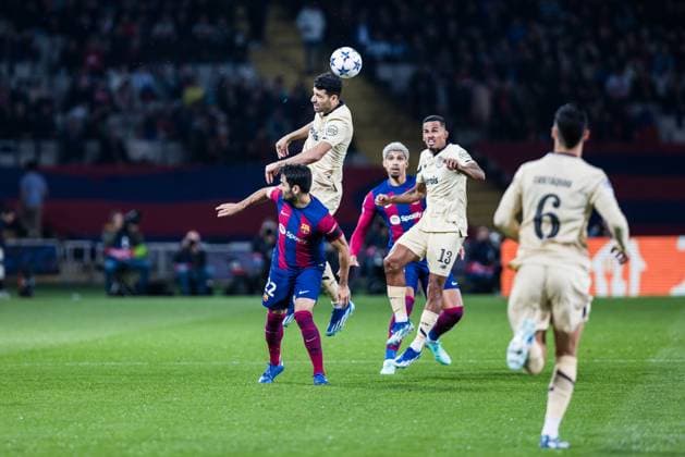 November 28, 2023, Barcelona, Barcelona, Spain: Mehdi Taremi of FC Porto in action during the UEFA Champions League, Group H match played between FC Barcelona, Barca and FC Porto at Olimpic de Montjuic stadium on November 28, 2023 in Barcelona, Spain. Barcelona Spain - ZUMAa181 20231128_zaa_a181_094 Copyright: xJavierxBorregox
