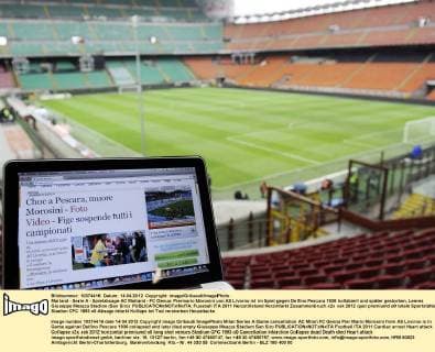 Football, Italy, Serie A, Match cancelled after death of Piermario Morosini