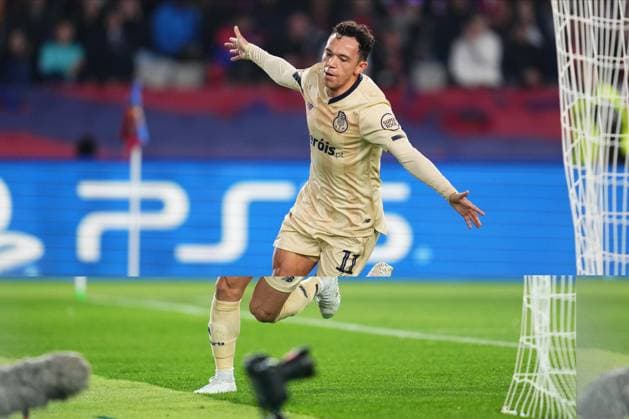 ESP: FC Barcelona, Barca FC Porto. UEFA Champions League match, Group H, date 5 Eduardo Gabriel Aquino Pepe of FC Porto celebrates after scoring the 0-1 during the UEFA Champions League match, Group H, between FC Barcelona and FC Porto played at Lluis Companys Stadium on November 28, 2023 in Barcelona, Spain. kpng Copyright: xBaguxBlancox xPRESSINPHOTOx PS_231128_513