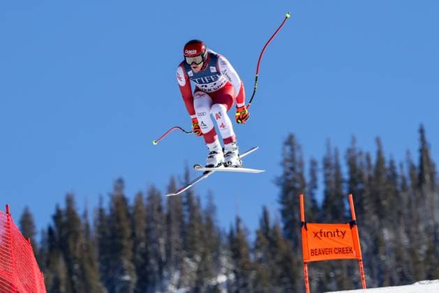 ALPINE SKIING - FIS WC Beaver Creek BEAVER CREEK,COLORADO,USA,28.NOV.23 - ALPINE SKIING - FIS World Cup, downhill, training, men. Image shows Stefan Babinsky (AUT).  GEPAxpictures xMathiasxMandl