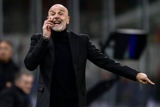 AC Milan v Borussia Dortmund - UEFA Champions League Stefano Pioli, head coach of AC Milan, reacts during the Serie A football match between AC Milan and Borussia Dortmund. Milan Italy Copyright: xNicolòxCampox