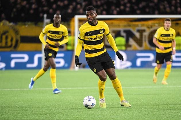BERN, SWITZERLAND NOVEMBER 28 Jean Pierre Nsame of Young Boys during the UEFA Champions League Group Stage match between BSC Young Boys and FK Crvena zvezda at Stadion Wankdorf on November 28, 2023 in Bern, Switzerland Bern Stadion Wankdorf Bern Switzerland Copyright: xJustPictures.ch ManuelxWinterbergerx jp-en-EuSpIm-Y.Boys_Crvena_28Nov2023_00025