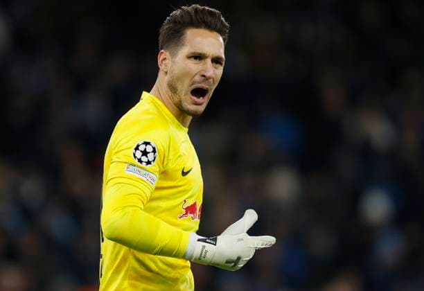 Manchester City v RB Leipzig: Group G - UEFA Champions League 2023 24 Janis Blaswich, Goalkeeper of RB Leipzig shouting during the UEFA Champions League match between Manchester City and Rb Leipzig at Etihad Stadium on November 28, 2023 in Manchester, United Kingdom. Manchester Etihad Stadium England United Kingdom Copyright: xRichardxSellers Sportsphoto APLx 13962000