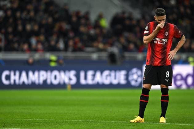 Db Milano 28 11 2023 - Champions League Milan-Borussia Dortmund foto Daniele Buffa Image nella foto: Olivier Giroud 