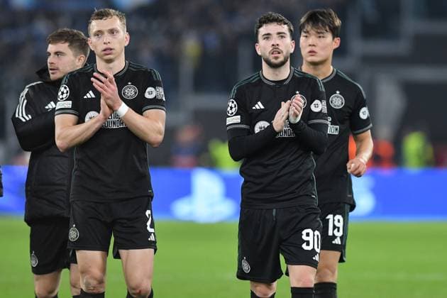 Soccer, Champions League match , Lazio v Celtic Celtic player s during the Champions League match between Lazio v Celtic at Olympic stadium, Italy, November 28th, 2023. Imago-Images Emmefoto Copyright: xImago-Images Emmefotox