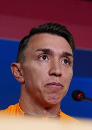 Goalkeeper Fernando Muslera of Galatasaray during the press conference, PK, Pressekonferenz the day before the UEFA Champions League match between Galatasaray and Manchester United, ManU on November 29 , 2023 at Rams park Stadium on November 28, 2023 in Istanbul, Turkey. ( Photo by Seskimphoto ) 