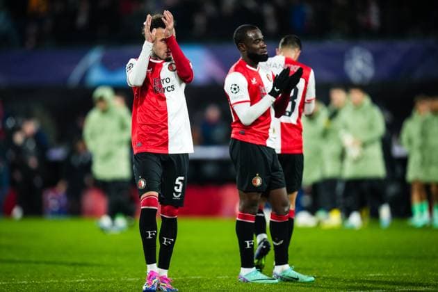 UEFA Champions League: Feyenoord v Atletico Madrid Rotterdam - Quilindschy Hartman of Feyenoord during the 5th leg of the UEFA Champions League group stage between Feyenoord v Atletico Madrid at Stadion Feijenoord De Kuip on 28 November 2023 in Rotterdam, The Netherlands. Copyright: xYannickxVerhoevenx