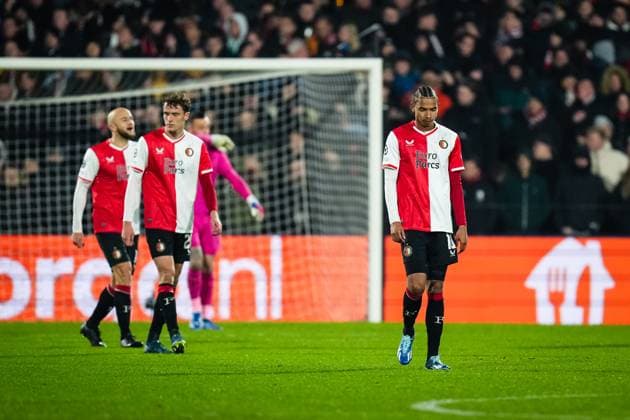 UEFA Champions League: Feyenoord v Atletico Madrid Rotterdam - Calvin Stengs of Feyenoord during the 5th leg of the UEFA Champions League group stage between Feyenoord v Atletico Madrid at Stadion Feijenoord De Kuip on 28 November 2023 in Rotterdam, The Netherlands. Copyright: xYannickxVerhoevenx