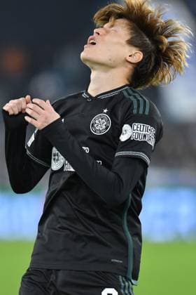 Kyogo Furuhashi of Celtic during the Champions League match between Lazio v Celtic at Olympic stadium, Italy, November 28th, 2023. Photographer01  Copyright: xFotografo01x xipa-agency.netx xFotografo01x IPA_41920833 IPA_Agency_IPA41920833