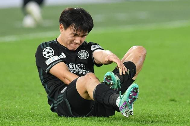 Yang Hyun-Jun of Celtic during the Champions League match between Lazio v Celtic at Olympic stadium, Italy, November 28th, 2023. Photographer01  Copyright: xFotografo01x xipa-agency.netx xFotografo01x IPA_41920902 IPA_Agency_IPA41920902