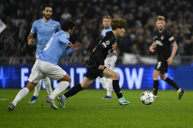 UEFA Champions League football match - SS Lazio vs Celtic FC Kyogo Furuhashi of Celtic F.C. during the 5th day of the UEFA Champions League Group E between S.S. Lazio - Celtic F.C. on 28 November 2023 at the Olympic Stadium in Rome, Italy. Rome Italy  Copyright: xIPAxSport ABACAx