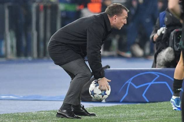 Soccer, Champions League match , Lazio v Celtic Celtic trainer Brendan Rodgers during the Champions League match between Lazio v Celtic at Olympic stadium, Italy, November 28th, 2023. Photographer01 Rome ITALY Lazio  Copyright: xIPAxSport ABACAx