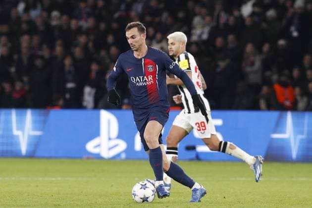 Fabian Ruiz (PSG) FOOTBALL : Paris Saint Germain Vs Newcastle - Ligue des Champions - 28 11 2023 MichaelBaucher Panoramic 
