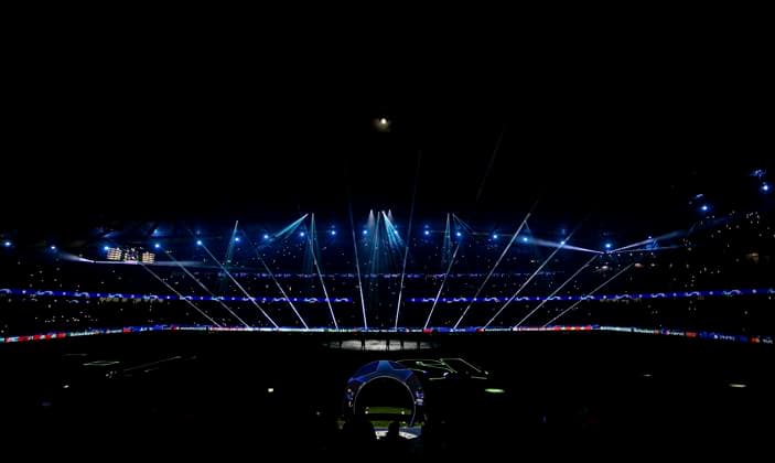 Manchester, England, Nov 28th 2023: View of the stadium before the UEFA Champions League football match between Manchester City and Red Bull Leipzig at the Etihad Stadium in Manchester. Manchester City won 3-2 (Danilo Fernandes SPP) Copyright: xDaniloxFernandesx xSPPx spp-en-DaFeSp-RC3_ManC_Leipzig_25Nov2023_DANILO_349