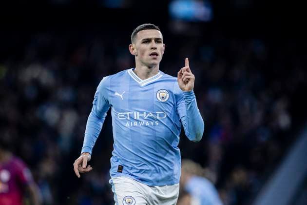Manchester, England, Nov 28th 2023: Phil Foden of Man City celebrates after scoring during the UEFA Champions League football match between Manchester City and Red Bull Leipzig at the Etihad Stadium in Manchester. Manchester City won 3-2 (Danilo Fernandes SPP) Copyright: xDaniloxFernandesx xSPPx spp-en-DaFeSp-RC3_ManC_Leipzig_25Nov2023_DANILO_362