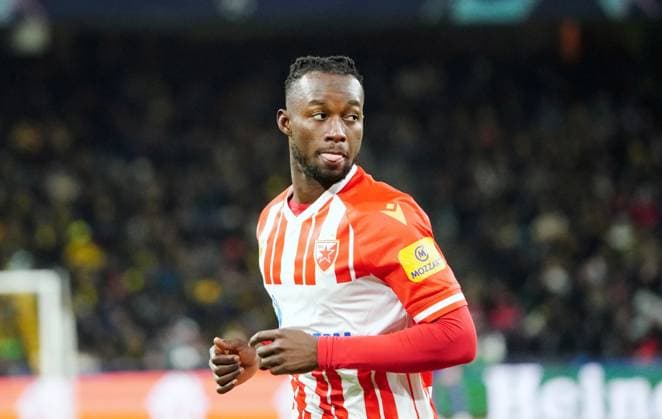 Photo Manuel Geisser 28 11 2023 Football Men UEFA Champions League Season 2023 2024 BSC Young Boys Bern Red Star Belgrade Picture Osman Bukari Red Star Belgrade Single Image Action