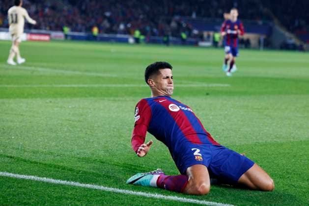 Joao Cancelo (Barcelona), NOVEMBER 28, 2023 - Football Soccer : UEFA Champions League Group H match between FC Barcelona, Barca 2-1 FC Porto at the Estadi Olimpic Lluis Companys in Barcelona, Spain. Noxthirdxpartyxsales  (236930207)
