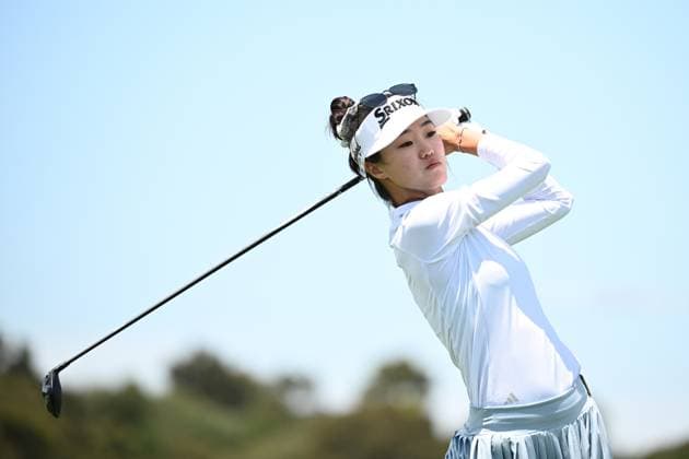 GOLF AUSTRALIAN OPEN, Grace Kim of Australia plays a shot from the tee during the Pro-Am ahead of the Australian Open 2023 at the Lakes Golf Club in Sydney, Wednesday, November 29, 2023. ( NO ARCHIVING, EDITORIAL USE ONLY, NO USE IN BOOKS WITHOUT CONSENT SYDNEY NEW SOUTH WALES AUSTRALIA  Copyright: xDANxHIMBRECHTSx 20231129001871292510