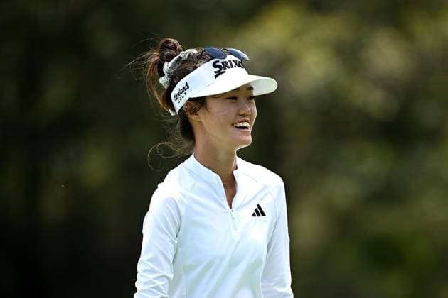 GOLF AUSTRALIAN OPEN, Grace Kim of Australia reacts during the Pro-Am ahead of the Australian Open 2023 at the Lakes Golf Club in Sydney, Wednesday, November 29, 2023. ( NO ARCHIVING, EDITORIAL USE ONLY, NO USE IN BOOKS WITHOUT CONSENT SYDNEY NEW SOUTH WALES AUSTRALIA  Copyright: xDANxHIMBRECHTSx 20231129001871292991