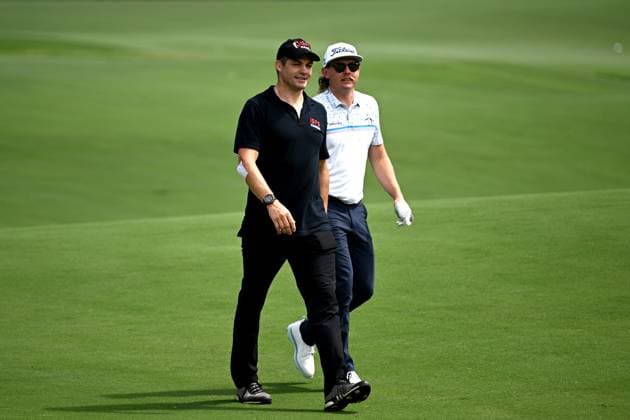 GOLF AUSTRALIAN OPEN, Former New Zealand Rugby player Richie McCaw and Australian golfer Cam Smith walk on the fairway during the Pro-Am ahead of the Australian Open 2023 at the Australian Golf Club in Sydney, Wednesday, November 29, 2023. ( NO ARCHIVING, EDITORIAL USE ONLY, NO USE IN BOOKS WITHOUT CONSENT SYDNEY NEW SOUTH WALES AUSTRALIA  Copyright: xDANxHIMBRECHTSx 20231129001871301974