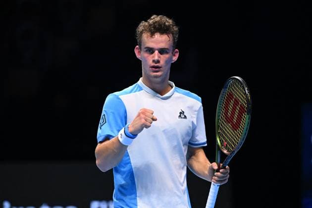 ATP, Tennis Herren NextGen - Jeddah JEDDAH, Saudi Arabia- NOVEMBER 28: Images of Luca Van Assche from France on day 4, photo by Corinne Dubreuil ATP Tour Jeddah Saudi Arabia  Copyright: xDubreuilxCorinne ABACAx