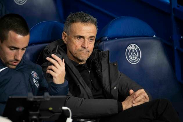 Champions League - PSG v Newcastle Paris Saint-Germain s French Luis Enrique reacts during the UEFA Champions League 1st round, day 5, Group F football match between Paris Saint-Germain (PSG) and Newcastle United on November 28, 2023 at the Parc des Princes stadium in Paris, France.Photo by Eliot Blondet ABACAPRESS.COM Paris  Copyright: xBlondetxEliot ABACAx