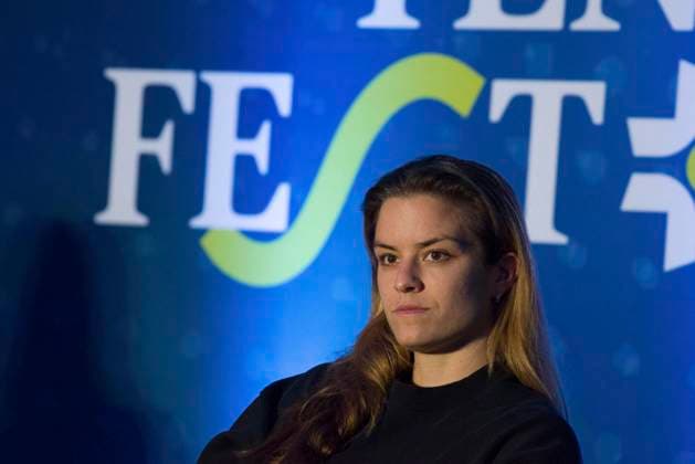 Tennisfest GNP press conference, PK, Pressekonferenz - Mexico Maria Sakkari of Greece, speaks to the media during a press conference prior to the Tennisfest GNP 2023 at Hayat Regency Hotel on November 28, 2023 in Mexico City, Mexico. Photo by Carlos Tischler Eyepix Group ABACAPRESS.COM Mexico City Mexico  Copyright: xTischlerxCarlos Eyepix ABACAx