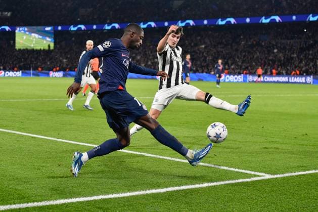 - PSG - Newcastle - 28 11 2023 - France Ile-de-France (region) Paris - Ousmane Dembele during the Champions League Group F second leg match between PSG and Newcastle United at the Parc de Princes on November 28, 2023.  JulienxMattiax xLexPictorium LePictorium_0286923