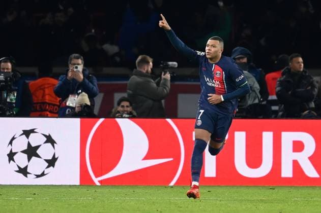 - PSG - Newcastle - 28 11 2023 - France Ile-de-France (region) Paris - Kylian Mbappe equalizes during the Champions League Group F second leg match between PSG and Newcastle United at the Parc de Princes on November 28, 2023.  JulienxMattiax xLexPictorium LePictorium_0286937