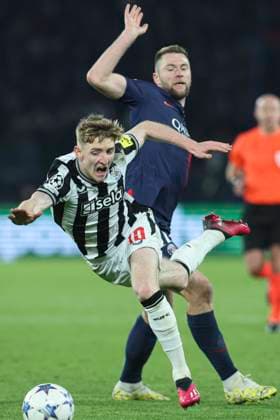 Paris Saint-Germain v Newcastle United FC: Group F - UEFA Champions League 2023 24 Sebastien Muylaert MAXPPP - Paris 28 11 2023 Anthony Gordon of Newcastle during the UEFA Champions League match between Paris Saint-Germain and Newcastle United FC at Parc des Princes in Paris, France. 28.11.2023 Paris France  Copyright: xMAXPPPxSébastienxMuylaertx LTG202311299518 LTG202311299518