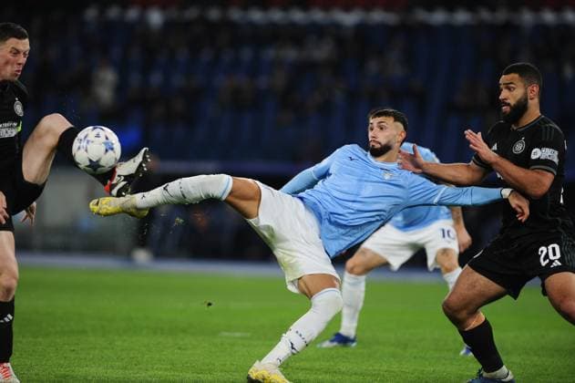 IPP20231128 Football - soccer: UEFA Champions League 2023 2024, S.S. Lazio - Celtic F.C., prova la girata Taty Castellanos. (Verwendung nur in Deutschland - GERMANY ONLY) *** IPP20231128 Football soccer UEFA Champions League 2023 2024, S S Lazio Celtic F C , prova la girata Taty Castellanos Use only in Germany GERMANY ONLY 