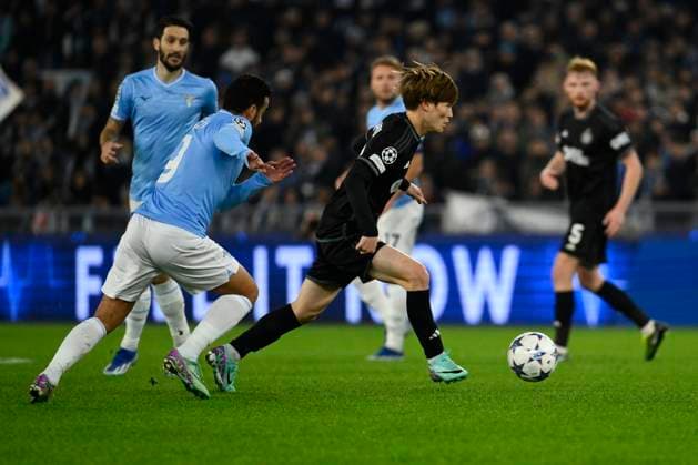 SS Lazio v Celtic FC: Group E - UEFA Champions League 2023 24 Kyogo Furuhashi of Celtic F.C. is playing on the fifth day of the UEFA Champions League Group E match between S.S. Lazio and Celtic F.C. at the Olympic Stadium in Rome, Italy, on November 28, 2023. Rome Italy Italy  Copyright: xDomenicoxCippitellix originalFilename:cippitelli-sslaziov231128_np3dT.jpg