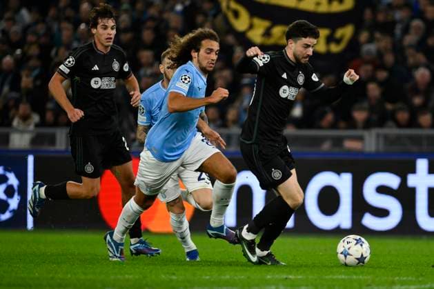 SS Lazio v Celtic FC: Group E - UEFA Champions League 2023 24 Matteo Guendouzi of S.S. Lazio is playing on the fifth day of the UEFA Champions League Group E match between S.S. Lazio and Celtic F.C. at the Olympic Stadium in Rome, Italy, on November 28, 2023. Rome Italy Italy  Copyright: xDomenicoxCippitellix originalFilename:cippitelli-sslaziov231128_npcO8.jpg